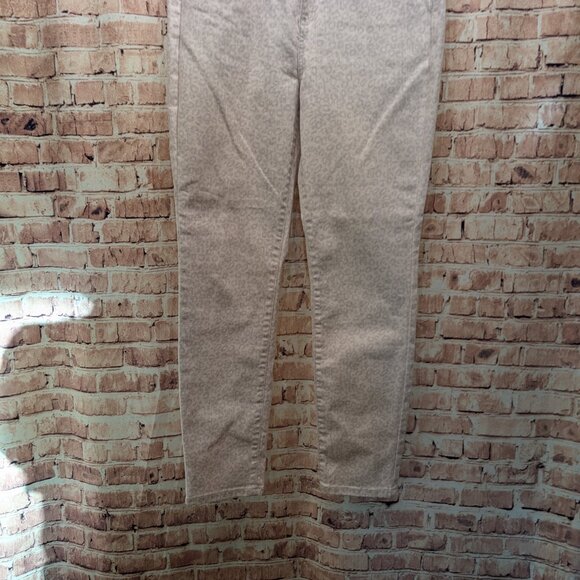 POPSUGAR Leopard Print Skinny Jeans Size 8 - Picture 2 of 12